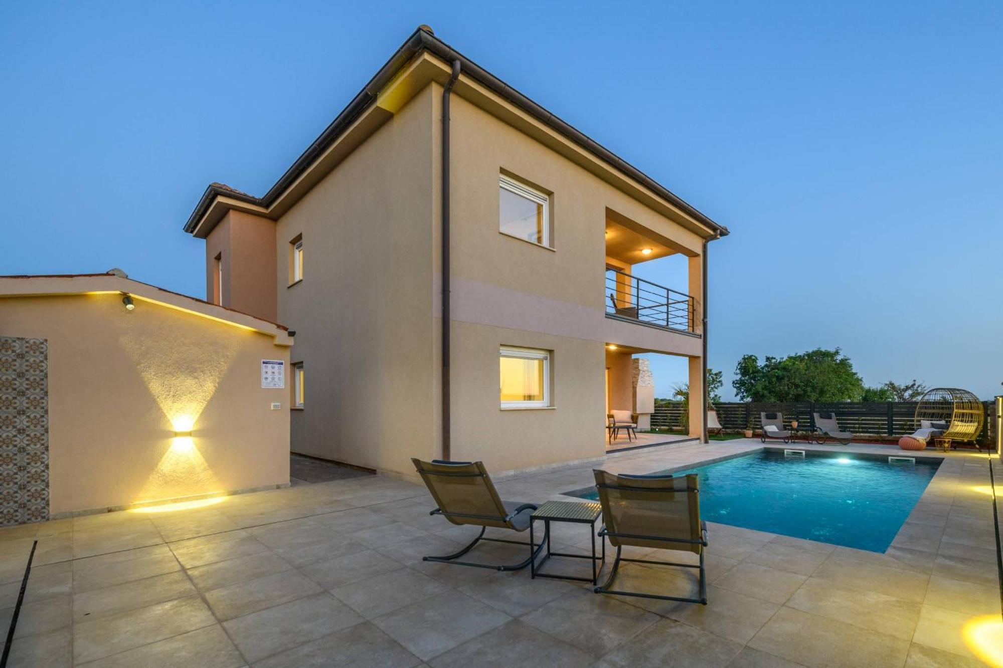 Villa Brionika Mit Pool Vodnjan Bagian luar foto